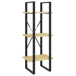 vidaXL Bücherregal 3 Fächer 40x30x105 cm Massivholz Kiefer
