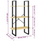 vidaXL Standregal 60x30x105 cm Massivholz Kiefer vidaXL Standregal 60x30x105 cm Massivholz Kiefer