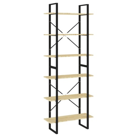 vidaXL Hochschrank 80x30x210 cm Massivholz Kiefer