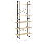 vidaXL Hochschrank 100x30x210 cm Massivholz Kiefer vidaXL Hochschrank 100x30x210 cm Massivholz Kiefer