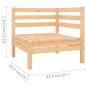 vidaXL Garten-Ecksofa Massivholz Kiefer vidaXL Garten-Ecksofa Massivholz Kiefer