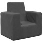vidaXL Kindersofa Anthrazit Weich Plüsch vidaXL Kindersofa Anthrazit Weich Plüsch