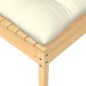 vidaXL Outdoor-Fußhocker mit Kissen Massivholz Kiefer vidaXL Outdoor-Fußhocker mit Kissen Massivholz Kiefer