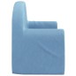 2-Sitzer Kindersofa mit Schlaffunktion Blau Weicher Plüsch 2-Sitzer Kindersofa mit Schlaffunktion Blau Weicher Plüsch