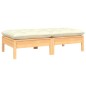 vidaXL 2-Sitzer-Gartensofa mit Creme Kissen Massivholz Kiefer vidaXL 2-Sitzer-Gartensofa mit Creme Kissen Massivholz Kiefer