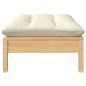 vidaXL 2-Sitzer-Gartensofa mit Creme Kissen Massivholz Kiefer vidaXL 2-Sitzer-Gartensofa mit Creme Kissen Massivholz Kiefer