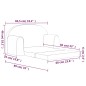 2-Sitzer Kindersofa mit Schlaffunktion Blau Weicher Plüsch 2-Sitzer Kindersofa mit Schlaffunktion Blau Weicher Plüsch