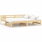 vidaXL Tagesbett Ausziehbar Kiefer Massivholz 2x(90x200) cm  