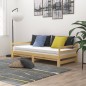 vidaXL Tagesbett Ausziehbar Kiefer Massivholz 2x(90x200) cm  