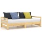 vidaXL Tagesbett Ausziehbar Kiefer Massivholz 2x(90x200) cm  