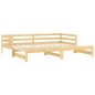 vidaXL Tagesbett Ausziehbar Kiefer Massivholz 2x(90x200) cm  