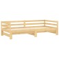 vidaXL Tagesbett Ausziehbar Kiefer Massivholz 2x(90x200) cm  