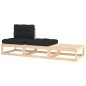 vidaXL 3-tlg. Garten-Lounge-Set mit Kissen Kiefer Massivholz vidaXL 3-tlg. Garten-Lounge-Set mit Kissen Kiefer Massivholz
