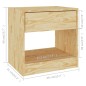 vidaXL Nachttisch 40x31x40 cm Massivholz Kiefer vidaXL Nachttisch 40x31x40 cm Massivholz Kiefer