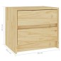 vidaXL Nachttisch 40x30,5x35,5 cm Massivholz Kiefer vidaXL Nachttisch 40x30,5x35,5 cm Massivholz Kiefer
