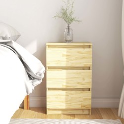 vidaXL Nachttisch 40x29,5x64 cm Massivholz Kiefer 