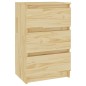 vidaXL Nachttisch 40x29,5x64 cm Massivholz Kiefer vidaXL Nachttisch 40x29,5x64 cm Massivholz Kiefer