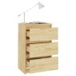 vidaXL Nachttisch 40x29,5x64 cm Massivholz Kiefer vidaXL Nachttisch 40x29,5x64 cm Massivholz Kiefer