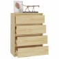 vidaXL Beistellschrank 60x36x84 cm Massivholz Kiefer vidaXL Beistellschrank 60x36x84 cm Massivholz Kiefer