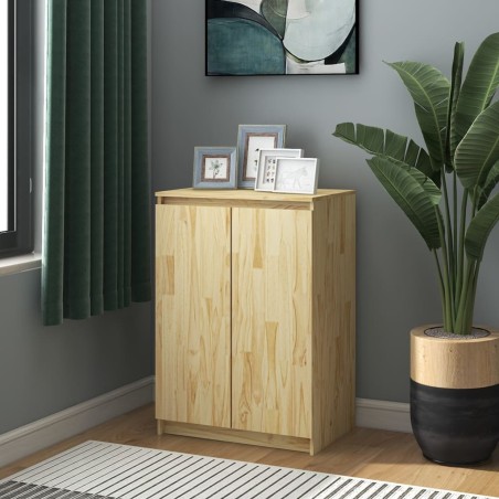 vidaXL Sideboard 60x36x84 cm Massivholz Kiefer