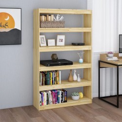 vidaXL Bücherregal/Raumteiler 100x30x167,5 cm Massivholz Kiefer