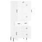 Highboard Weiß 69,5x34x180 cm Holzwerkstoff Highboard Weiß 69,5x34x180 cm Holzwerkstoff