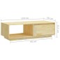 vidaXL Couchtisch 110x50x33,5 cm Massivholz Kiefer vidaXL Couchtisch 110x50x33,5 cm Massivholz Kiefer