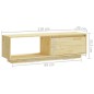 vidaXL TV-Schrank 110x30x33,5 cm Massivholz Kiefer vidaXL TV-Schrank 110x30x33,5 cm Massivholz Kiefer