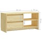 vidaXL TV-Schrank 80x31x39 cm Massivholz Kiefer vidaXL TV-Schrank 80x31x39 cm Massivholz Kiefer