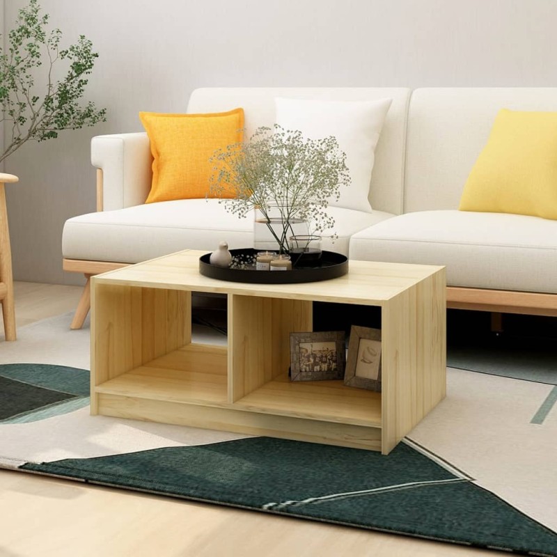vidaXL Couchtisch 75x50x33,5 cm Massivholz Kiefer vidaXL Couchtisch 75x50x33,5 cm Massivholz Kiefer