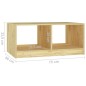 vidaXL Couchtisch 75x50x33,5 cm Massivholz Kiefer vidaXL Couchtisch 75x50x33,5 cm Massivholz Kiefer