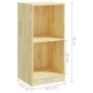 vidaXL Beistellschrank 35,5x33,5x76 cm Massivholz Kiefer vidaXL Beistellschrank 35,5x33,5x76 cm Massivholz Kiefer