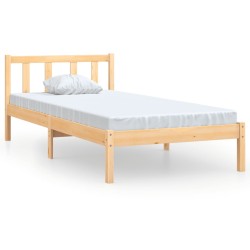 vidaXL Massivholzbett Kiefer 90x190 cm