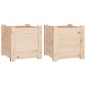 vidaXL Pflanzkübel 2 Stk. 31x31x31 cm Massivholz Kiefer vidaXL Pflanzkübel 2 Stk. 31x31x31 cm Massivholz Kiefer