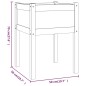 vidaXL Pflanzkübel 2 Stk. 50x50x70 cm Massivholz Kiefer vidaXL Pflanzkübel 2 Stk. 50x50x70 cm Massivholz Kiefer