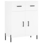 Highboard Weiß 69,5x34x180 cm Holzwerkstoff Highboard Weiß 69,5x34x180 cm Holzwerkstoff
