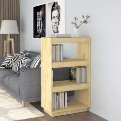 vidaXL Bücherregal/Raumteiler 60x35x103 cm Massivholz Kiefer