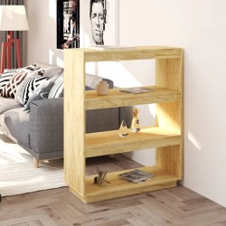 vidaXL Bücherregal/Raumteiler 80x35x103 cm Massivholz Kiefer