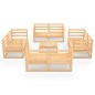vidaXL 9-tlg. Garten-Lounge-Set Massivholz Kiefer vidaXL 9-tlg. Garten-Lounge-Set Massivholz Kiefer
