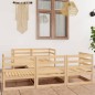 vidaXL 6-tlg. Garten-Lounge-Set Massivholz Kiefer vidaXL 6-tlg. Garten-Lounge-Set Massivholz Kiefer