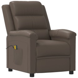 Massagesessel Grau Kunstleder