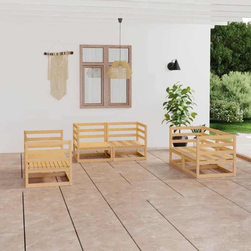 vidaXL 6-tlg. Garten-Lounge-Set Massivholz Kiefer vidaXL 6-tlg. Garten-Lounge-Set Massivholz Kiefer