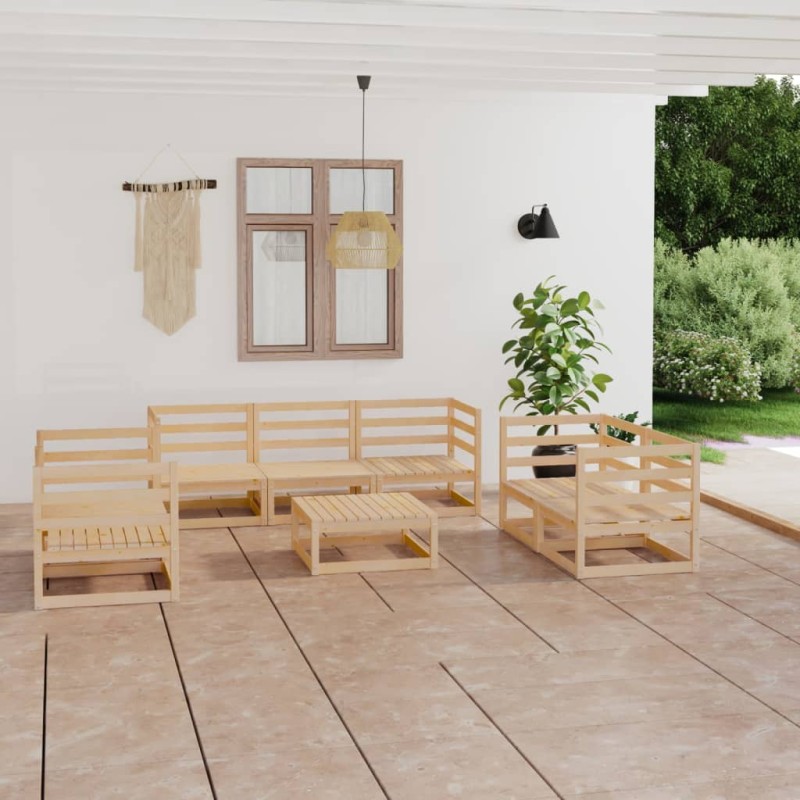 vidaXL 8-tlg. Garten-Lounge-Set Kiefer Massivholz vidaXL 8-tlg. Garten-Lounge-Set Kiefer Massivholz