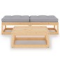 vidaXL 3-tlg. Garten-Lounge-Set mit Kissen Kiefer Massivholz vidaXL 3-tlg. Garten-Lounge-Set mit Kissen Kiefer Massivholz