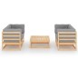 vidaXL 5-tlg. Garten-Lounge-Set mit Kissen Kiefer Massivholz vidaXL 5-tlg. Garten-Lounge-Set mit Kissen Kiefer Massivholz
