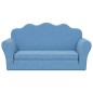 2-Sitzer Kindersofa mit Schlaffunktion Blau Weicher Plüsch 2-Sitzer Kindersofa mit Schlaffunktion Blau Weicher Plüsch