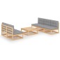 vidaXL 6-tlg. Garten-Lounge-Set mit Kissen Kiefer Massivholz vidaXL 6-tlg. Garten-Lounge-Set mit Kissen Kiefer Massivholz