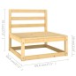 vidaXL 7-tlg. Garten-Lounge-Set mit Kissen Kiefer Massivholz vidaXL 7-tlg. Garten-Lounge-Set mit Kissen Kiefer Massivholz
