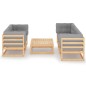vidaXL 6-tlg. Garten-Lounge-Set mit Kissen Kiefer Massivholz vidaXL 6-tlg. Garten-Lounge-Set mit Kissen Kiefer Massivholz