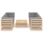 vidaXL 7-tlg. Garten-Lounge-Set mit Kissen Kiefer Massivholz vidaXL 7-tlg. Garten-Lounge-Set mit Kissen Kiefer Massivholz
